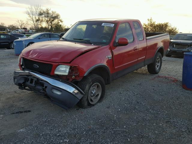 1FTRX18W22KA21442 - 2002 FORD F150 RED photo 2