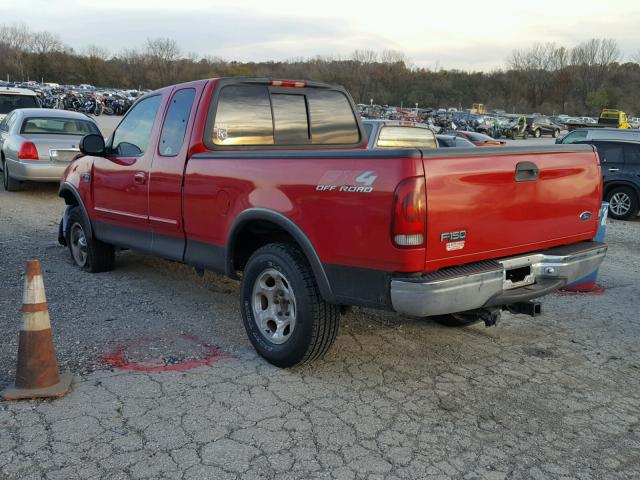 1FTRX18W22KA21442 - 2002 FORD F150 RED photo 3