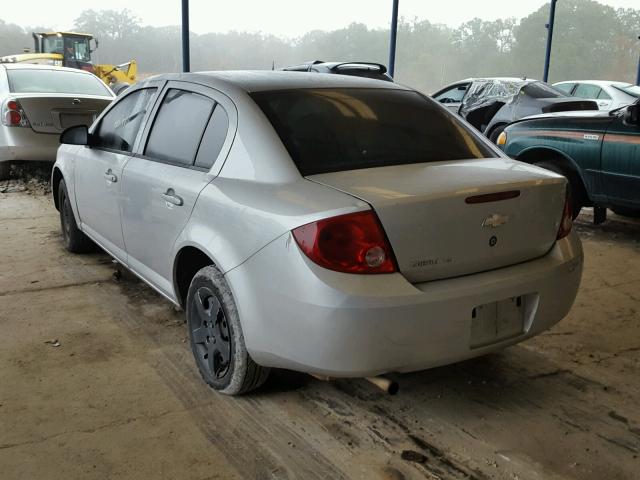 1G1AK55F877105131 - 2007 CHEVROLET COBALT LS SILVER photo 3