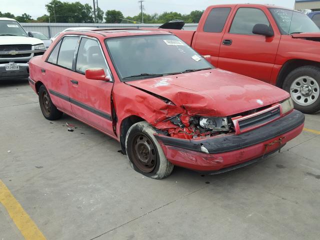 JM1BG2263L0140744 - 1990 MAZDA PROTEGE LX RED photo 1