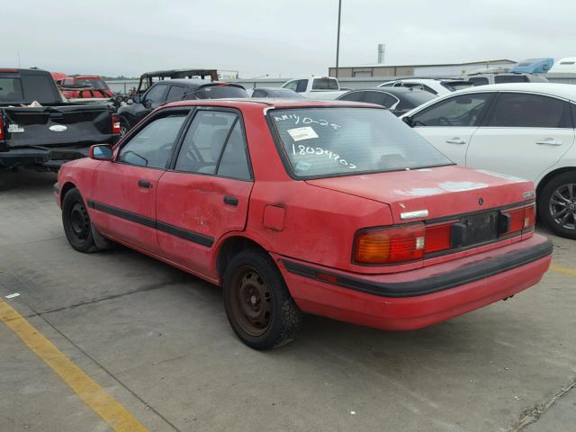 JM1BG2263L0140744 - 1990 MAZDA PROTEGE LX RED photo 3