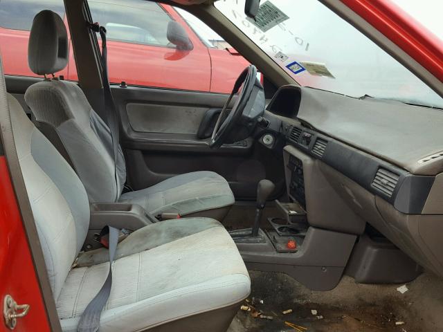 JM1BG2263L0140744 - 1990 MAZDA PROTEGE LX RED photo 5