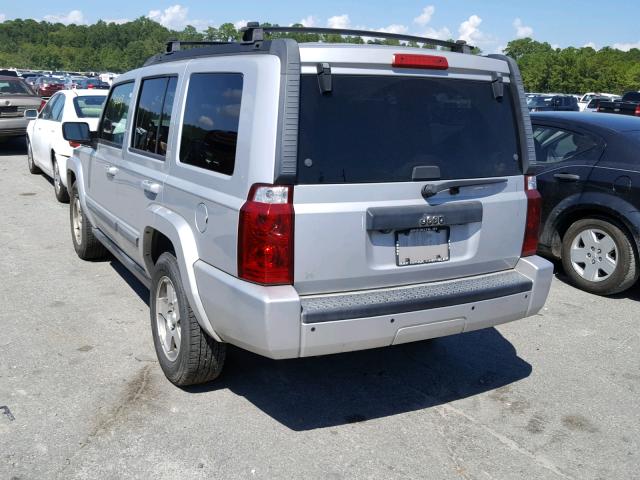 1J8HH48K09C552479 - 2009 JEEP COMMANDER SILVER photo 3