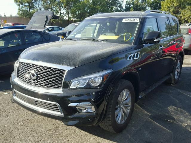 JN8AZ2NF0H9644144 - 2017 INFINITI QX80 BLACK photo 2