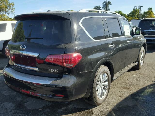 JN8AZ2NF0H9644144 - 2017 INFINITI QX80 BLACK photo 4