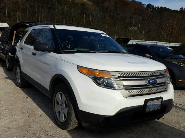 1FM5K8B87EGA42368 - 2014 FORD EXPLORER WHITE photo 1