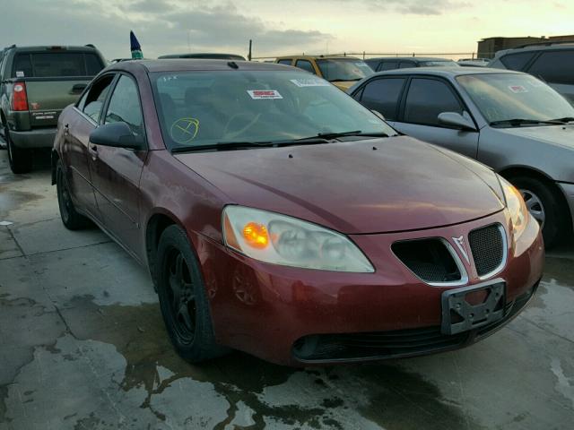 1G2ZG57B494196283 - 2009 PONTIAC G6 MAROON photo 1