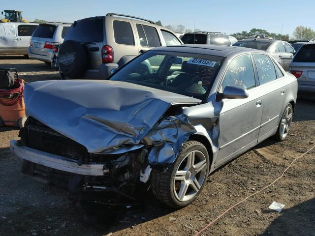 WAUDF78E77A127130 - 2007 AUDI A4 2.0T QU GRAY photo 2