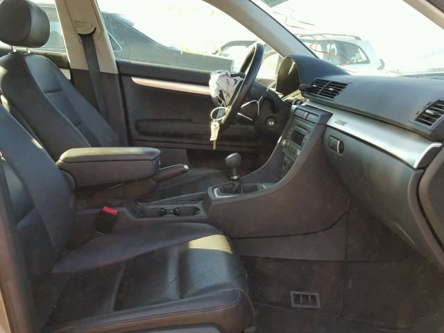 WAUDF78E77A127130 - 2007 AUDI A4 2.0T QU GRAY photo 5