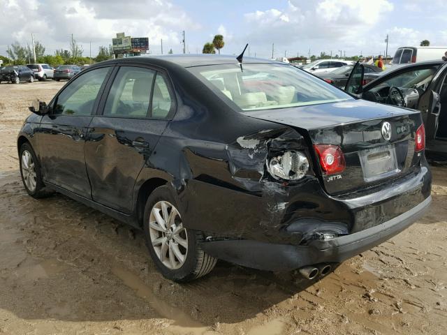 3VWAX7AJ1AM127254 - 2010 VOLKSWAGEN JETTA LIMI BLACK photo 3