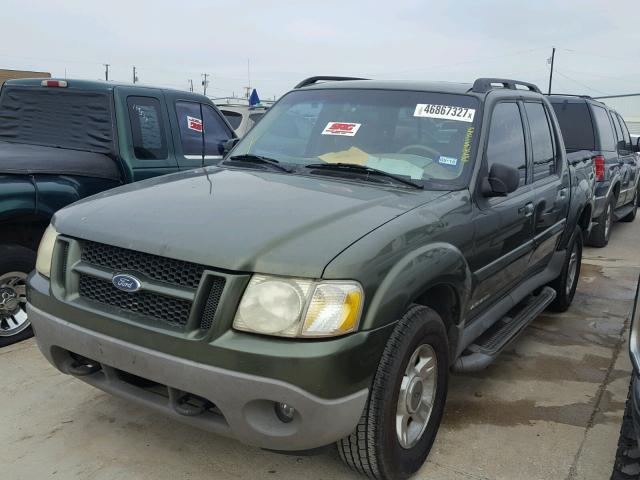 1FMZU67E82UB44452 - 2002 FORD EXPLORER S GREEN photo 2