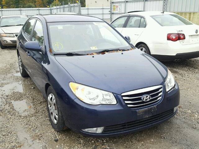 KMHDU4AD5AU874543 - 2010 HYUNDAI ELANTRA BL BLUE photo 1