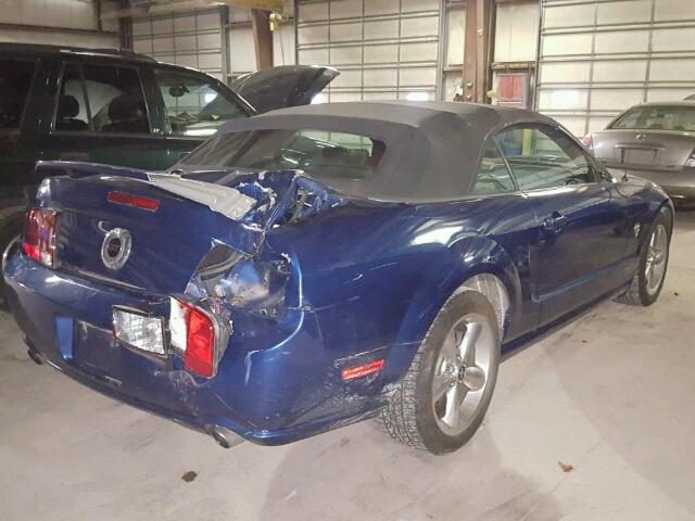 1ZVHT85H695117831 - 2009 FORD MUSTANG GT BLUE photo 4