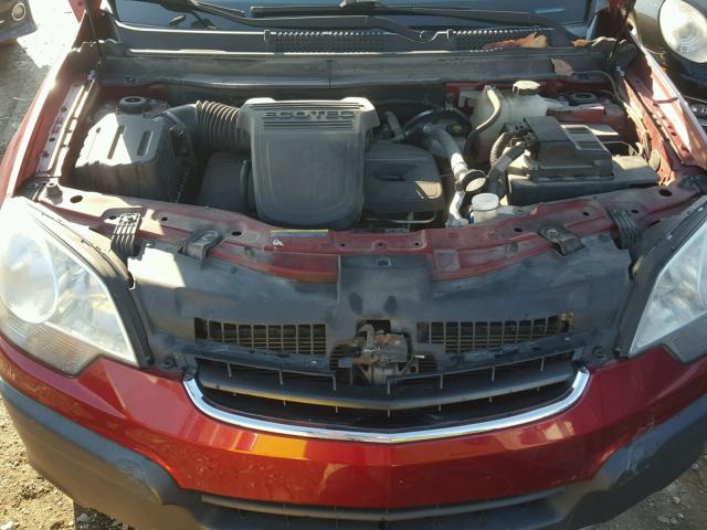 3GSCL33P78S674735 - 2008 SATURN VUE XE RED photo 7