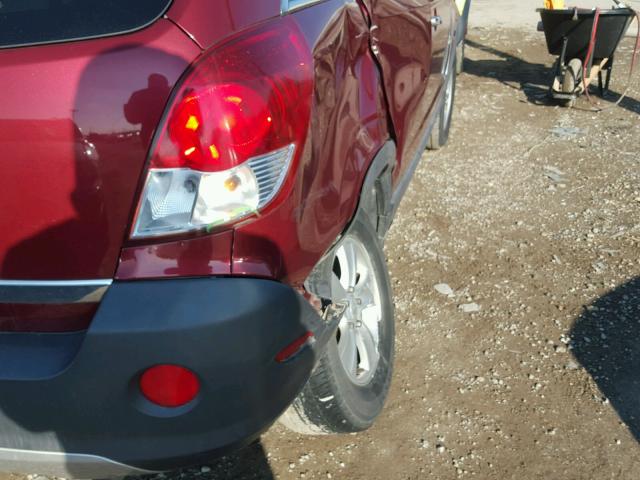 3GSCL33P78S674735 - 2008 SATURN VUE XE RED photo 9