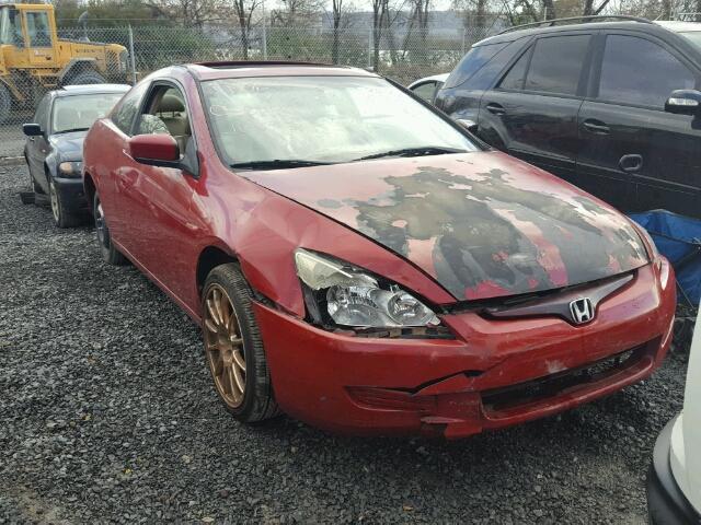 1HGCM72663A032074 - 2003 HONDA ACCORD EX RED photo 1