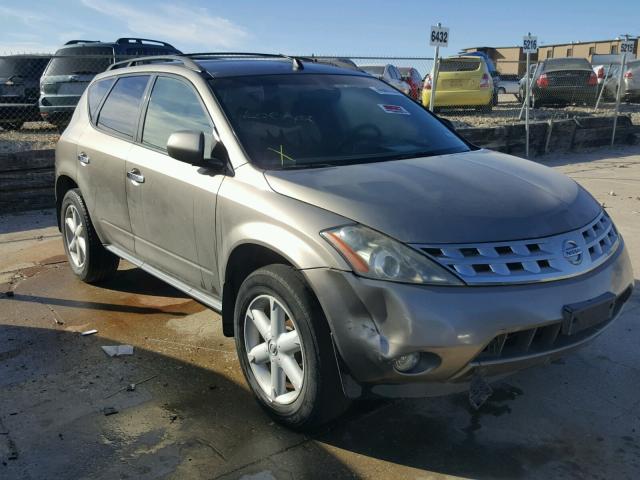 JN8AZ08TX4W224750 - 2004 NISSAN MURANO SL BROWN photo 1