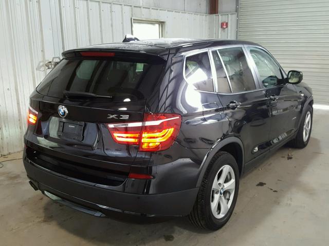 5UXWX5C5XBL700571 - 2011 BMW X3 XDRIVE2 Czarny zdjęcie 4