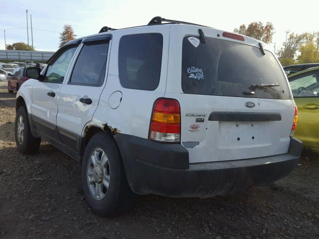 1FMYU93153KD10651 - 2003 FORD ESCAPE XLT WHITE photo 3