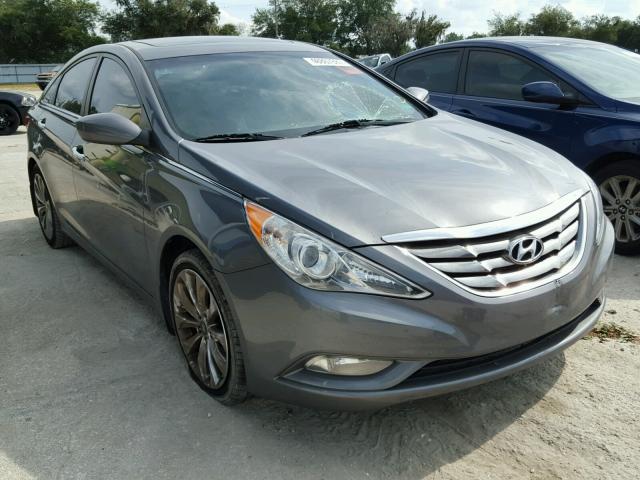 5NPEC4AC7CH351167 - 2012 HYUNDAI SONATA SE GRAY photo 1