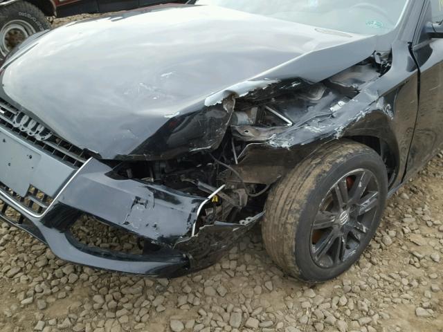 WAUBFAFL7BN021543 - 2011 AUDI A4 BLACK photo 9