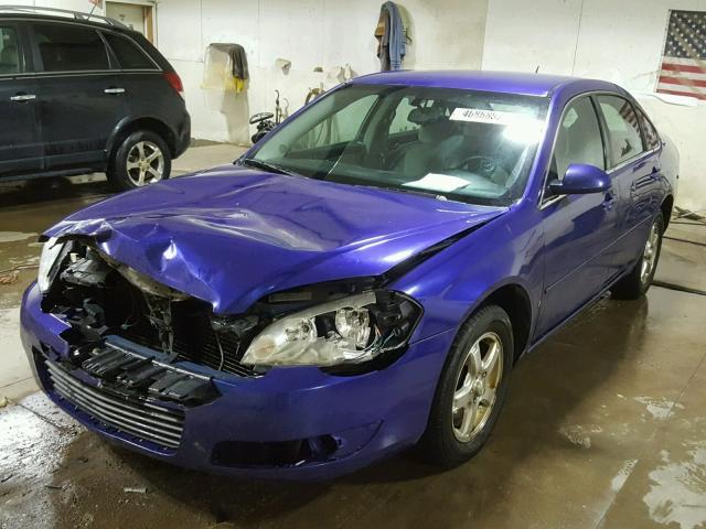 2G1WT58K179371066 - 2007 CHEVROLET IMPALA LT BLUE photo 2