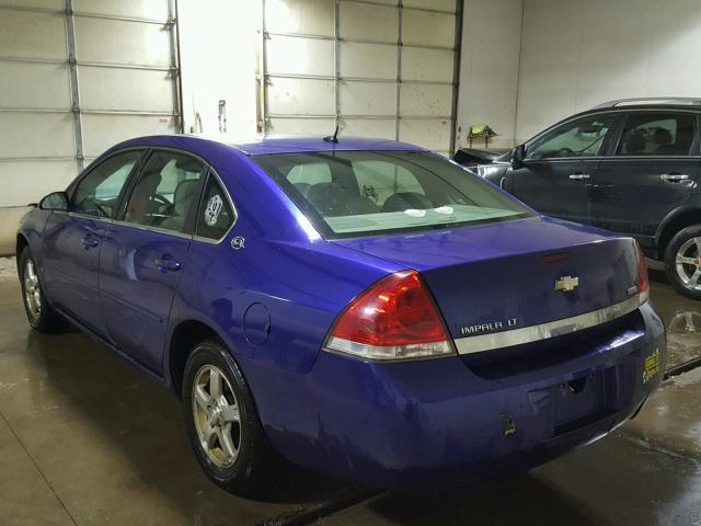 2G1WT58K179371066 - 2007 CHEVROLET IMPALA LT BLUE photo 3