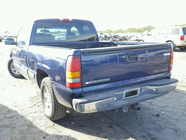 2GCEC19T1Y1120261 - 2000 CHEVROLET SILVERADO BLUE photo 3