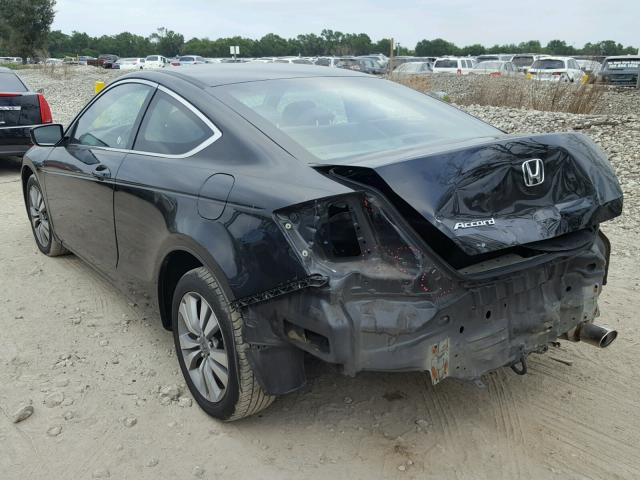 1HGCS1B35BA003415 - 2011 HONDA ACCORD LX- BLACK photo 3