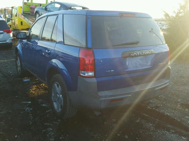 5GZCZ63414S807396 - 2004 SATURN VUE BLUE photo 3