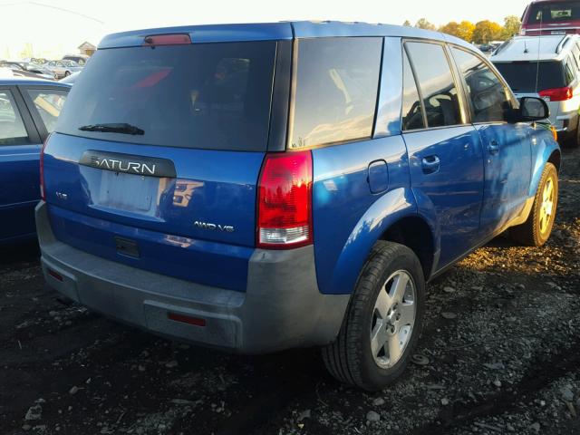 5GZCZ63414S807396 - 2004 SATURN VUE BLUE photo 4