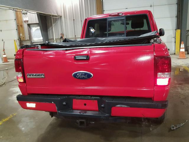 1FTLR4FE6BPA08188 - 2011 FORD RANGER SUP RED photo 9