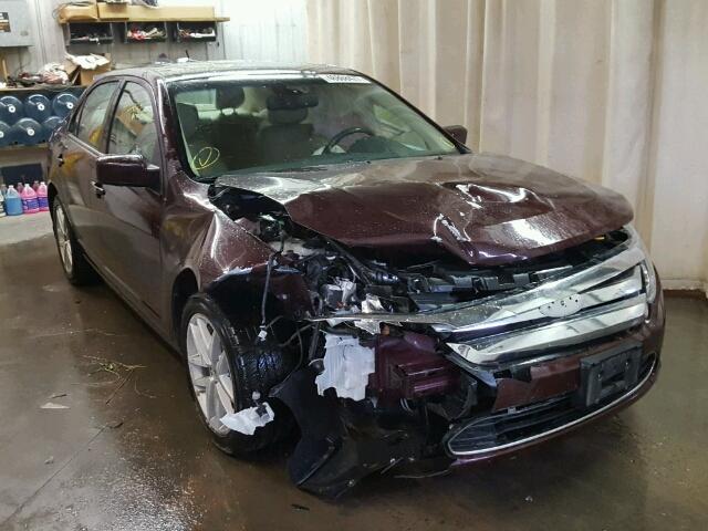 3FAHP0JA4BR334353 - 2011 FORD FUSION SEL MAROON photo 1