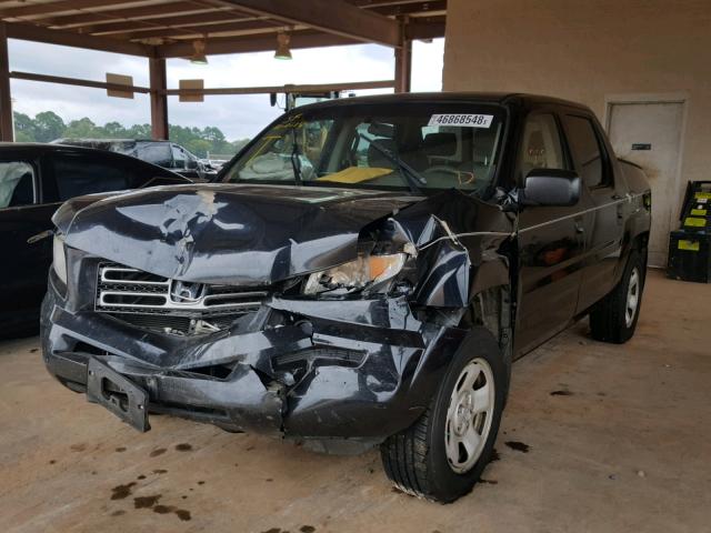 2HJYK16226H568262 - 2006 HONDA RIDGELINE BLACK photo 2