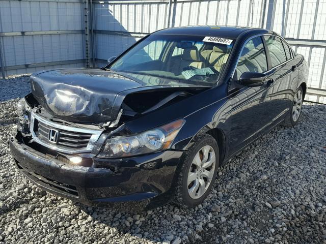 1HGCP26829A102216 - 2009 HONDA ACCORD EXL BLACK photo 2