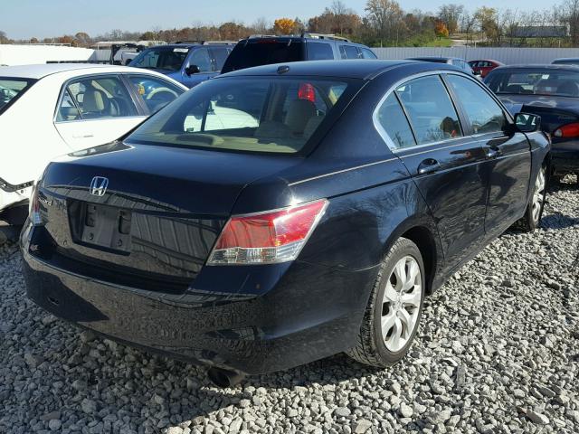 1HGCP26829A102216 - 2009 HONDA ACCORD EXL BLACK photo 4