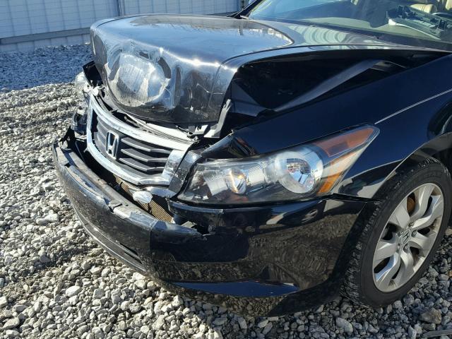 1HGCP26829A102216 - 2009 HONDA ACCORD EXL BLACK photo 9