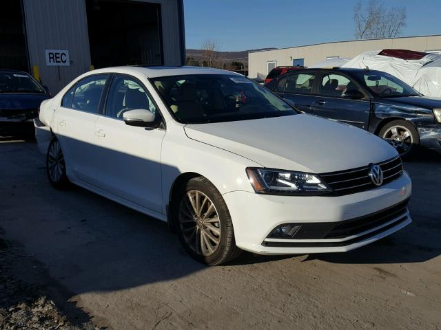 3VWL17AJ3GM222689 - 2016 VOLKSWAGEN JETTA SEL WHITE photo 1