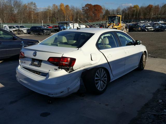 3VWL17AJ3GM222689 - 2016 VOLKSWAGEN JETTA SEL WHITE photo 4