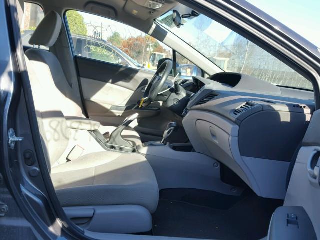 2HGFB2F57CH333445 - 2012 HONDA CIVIC LX Gris foto 5