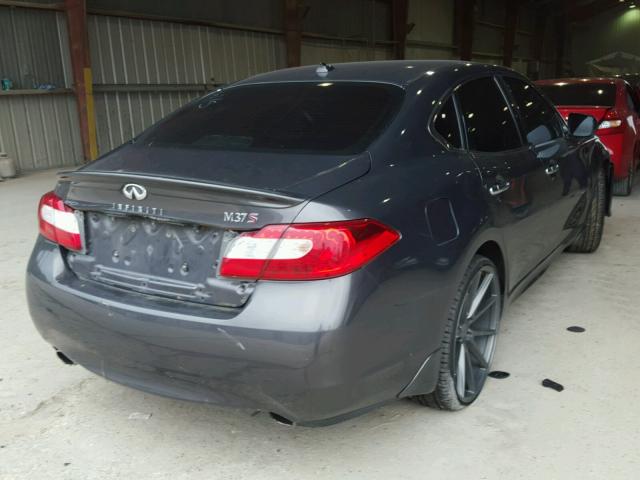 JN1BY1AP0BM322087 - 2011 INFINITI M37 GRAY photo 4