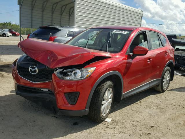 JM3KE2BEXE0334386 - 2014 MAZDA CX-5 SPORT RED photo 2