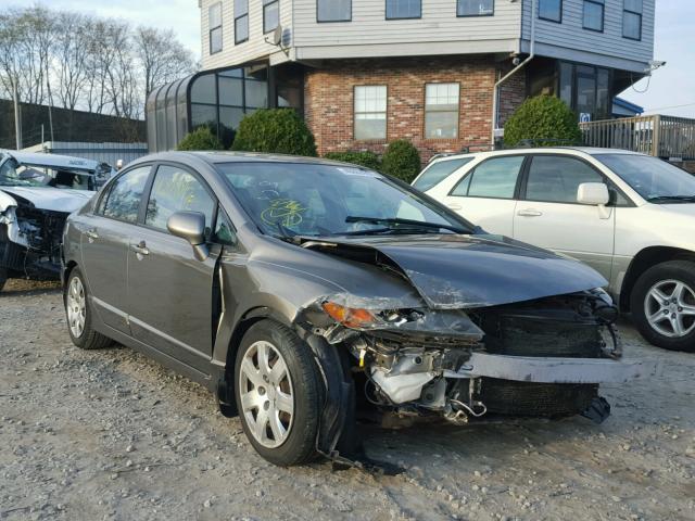 1HGFA165X6L077175 - 2006 HONDA CIVIC LX GRAY photo 1