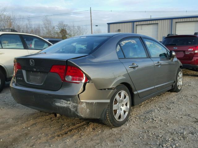 1HGFA165X6L077175 - 2006 HONDA CIVIC LX GRAY photo 4