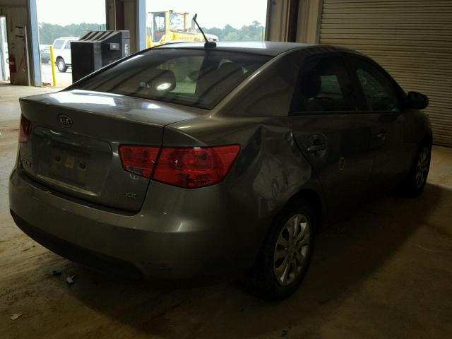 KNAFU4A29B5356942 - 2011 KIA FORTE EX GRAY photo 4