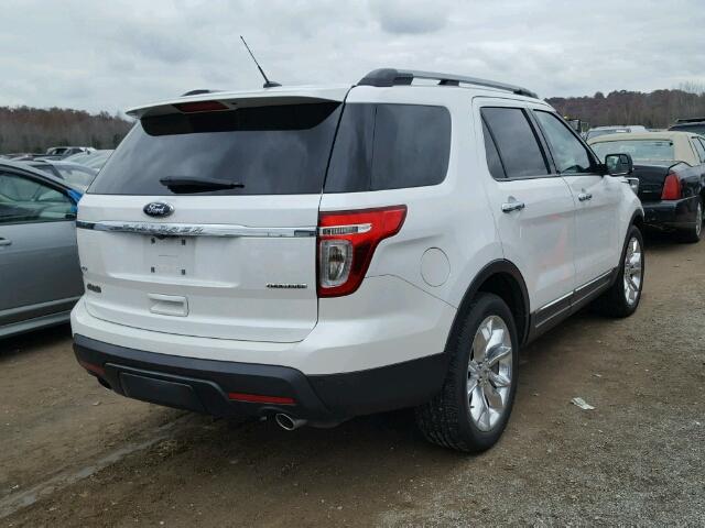 1FM5K7D80DGC23981 - 2013 FORD EXPLORER X WHITE photo 4