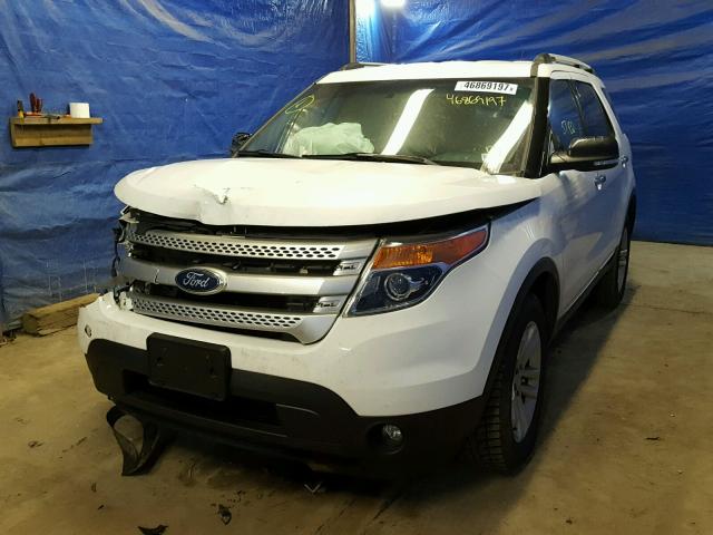 1FM5K8D87FGB32182 - 2015 FORD EXPLORER X WHITE photo 2