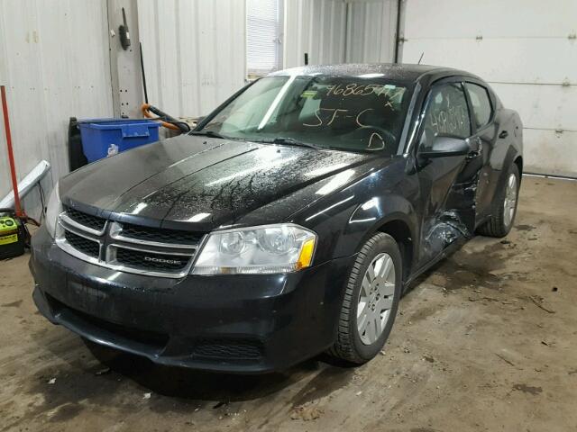 1B3BD4FBXBN598800 - 2011 DODGE AVENGER EX BLACK photo 1