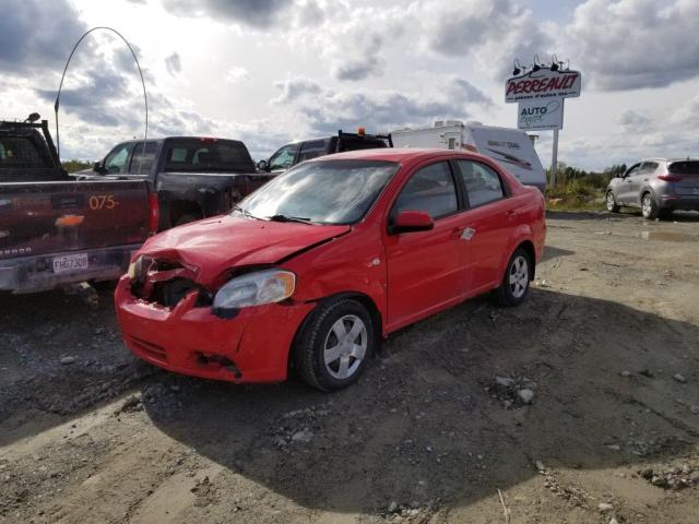 KL1TD55677B132402 - 2007 CHEVROLET AVEO BASE Czerwony zdjęcie 2