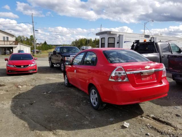 KL1TD55677B132402 - 2007 CHEVROLET AVEO BASE Czerwony zdjęcie 3